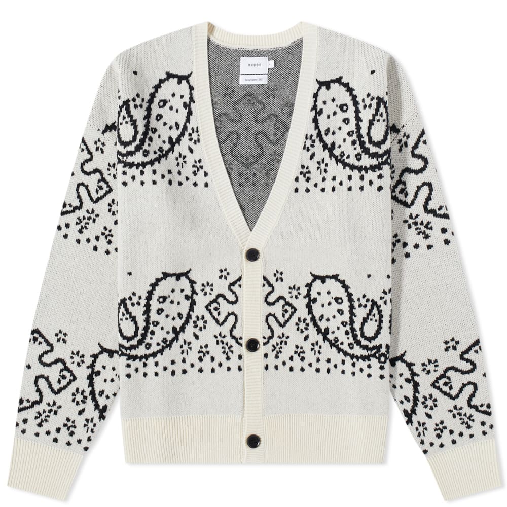 Пуловер Rhude Bandana Stripe Cardigan Бежово | RHSS22CA01037422, 0