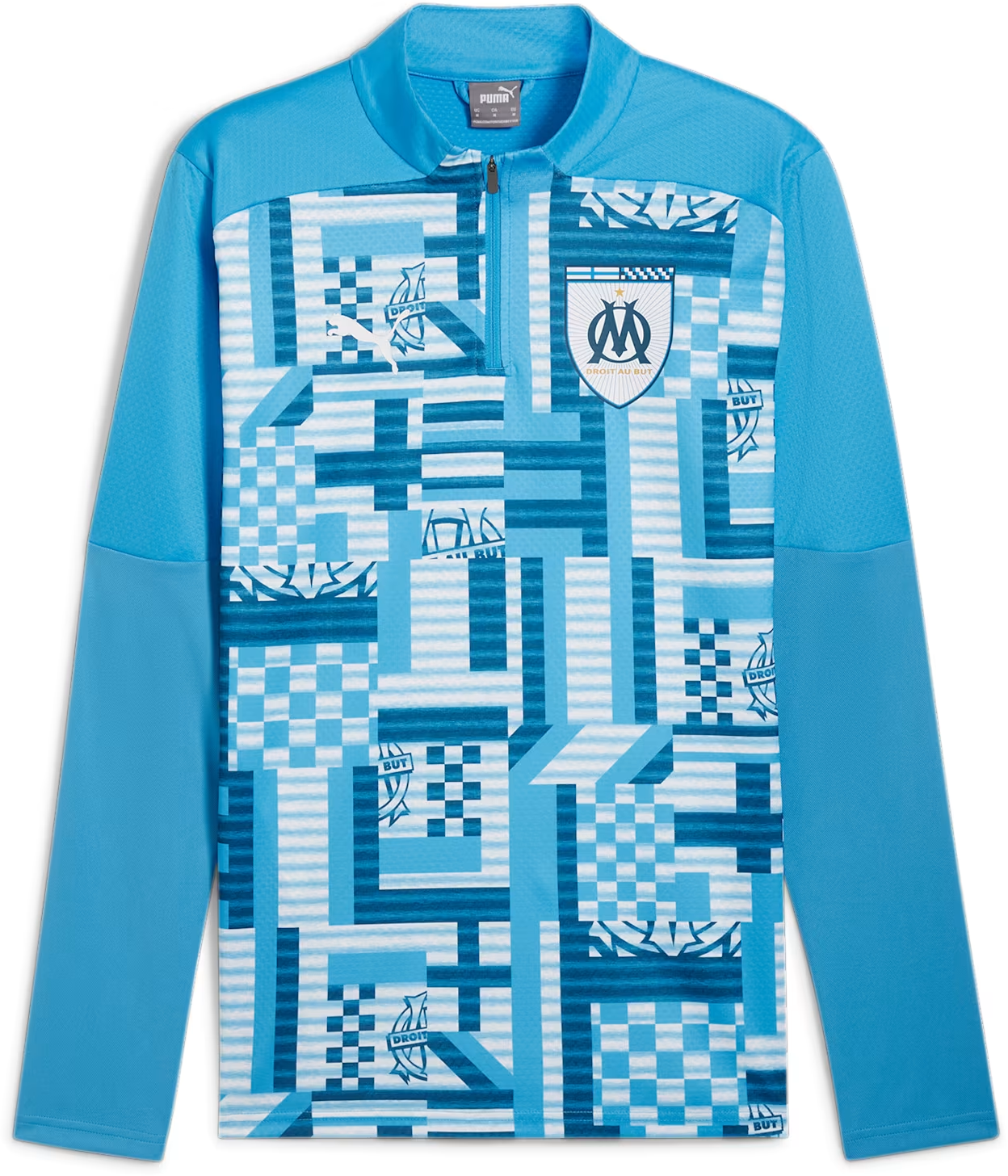 Суитчър Puma OM Prematch 1/4 Zip Top Синьо | 778242-23, 0