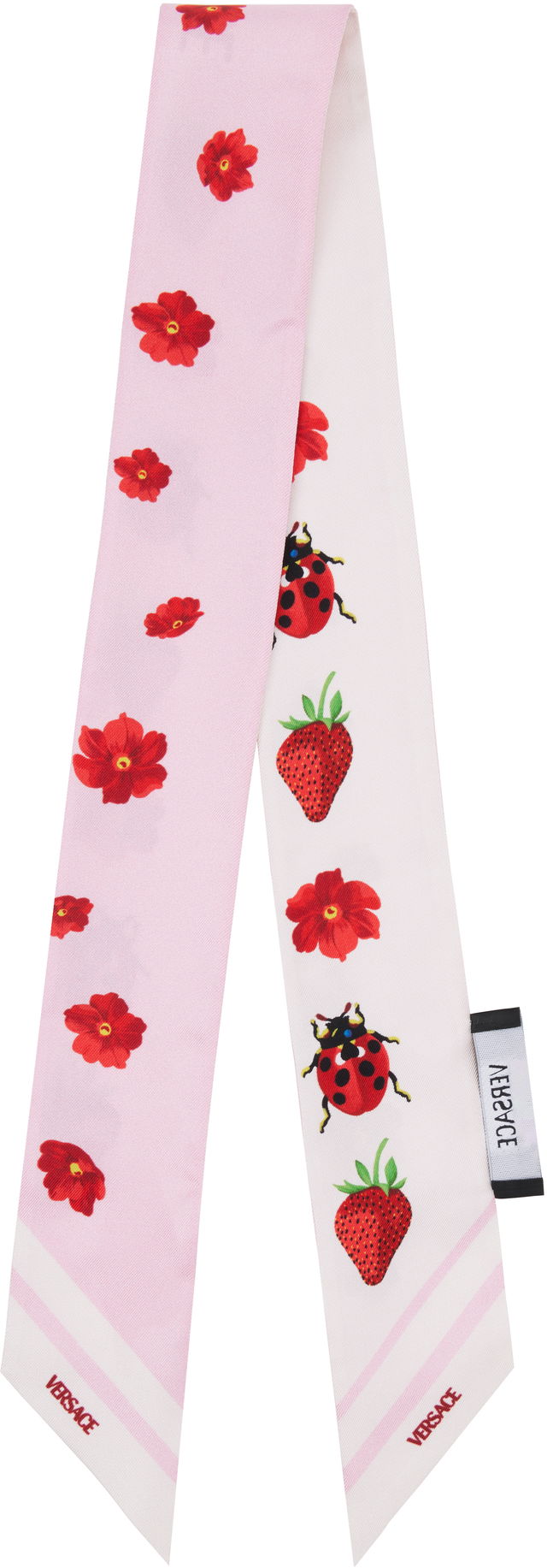 Versace Strawberry Garden Silk Tie