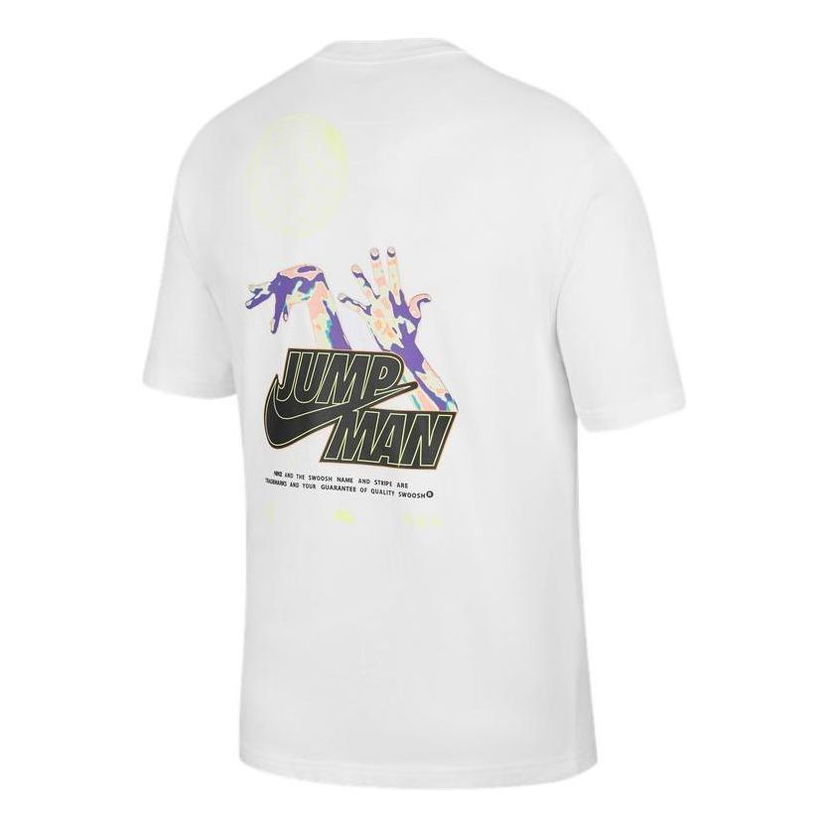 Тениска Jordan Jordan Alphabet Logo Print T-Shirt Бяло | DM1447-100