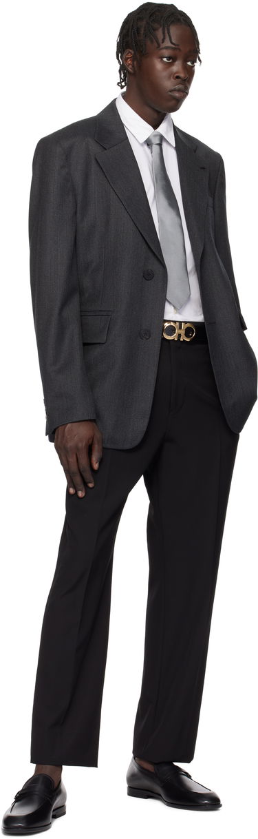 Колани FERRAGAMO Ferragamo Silk Tie Сиво | 763130, 2