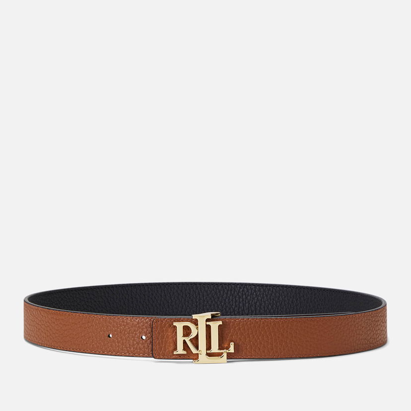 Колани Polo by Ralph Lauren Lauren Ralph Lauren Women's Reversible 30 Medium Belt - Black/Lauren Tan - S Кафяво | 412912039001