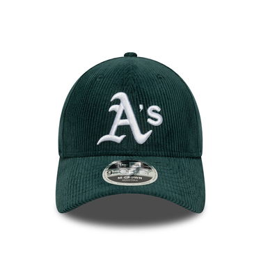 Шапка с козирка New Era Oakland Athletics Corduroy 9FORTY M-CROWN Adjustable Baseball Cap Зелено | 60691061, 1
