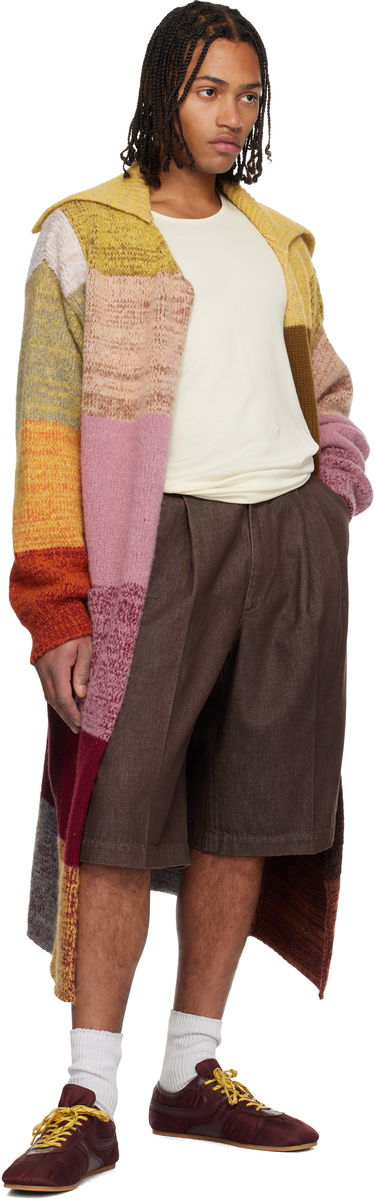 Къси панталони Dries Van Noten Dries Van Noten Pleated Denim Shorts Кафяво | 252-020965-2385, 3