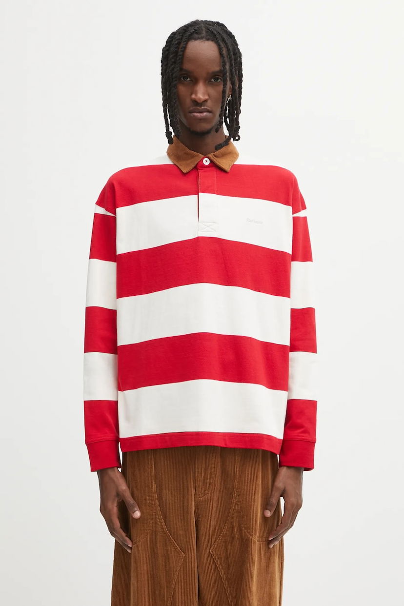 Поло тениска Barbour Newclose OS Striped Long Sleeve Rugby Shirt Многоцветен | MML1513RE71
