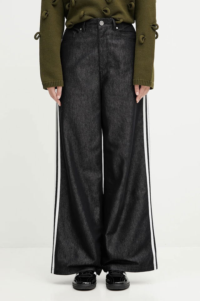 adidas Originals Baggy Shine High-Waist Wide-Leg Jeans