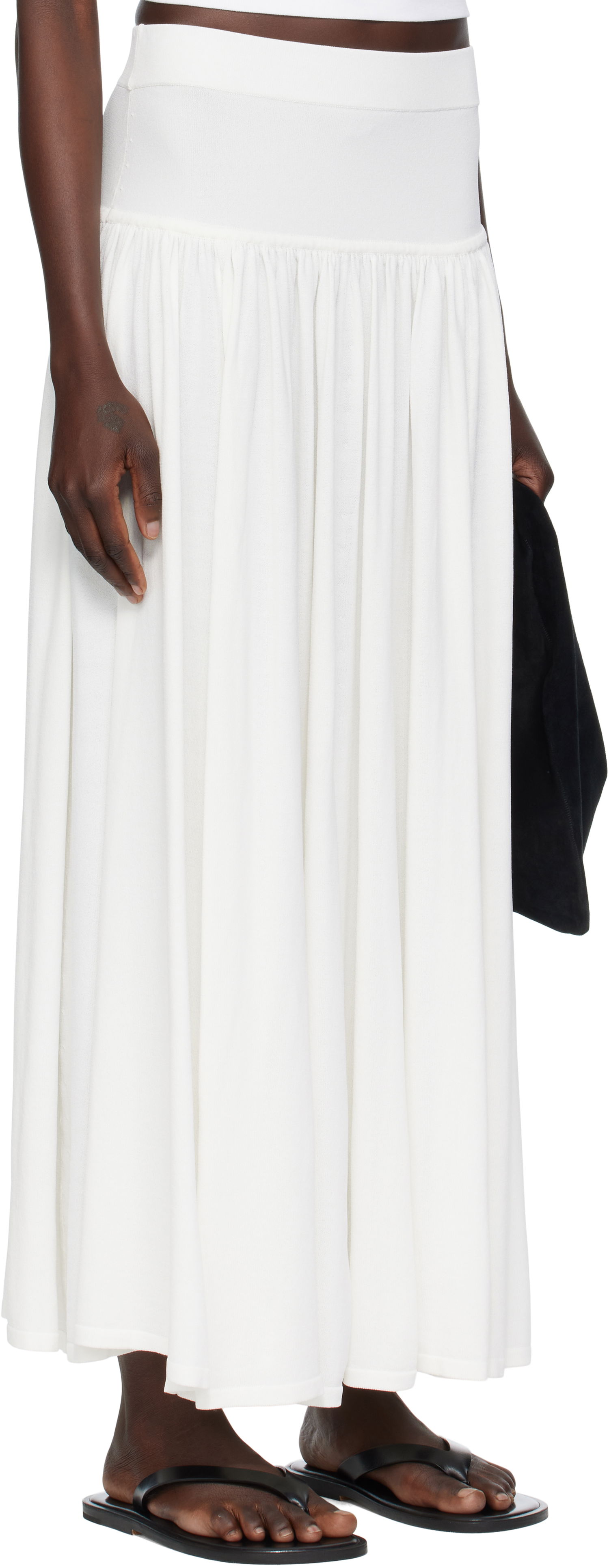 Пола Loulou de Saison Loulou de Saison Romy Maxi Skirt Бяло | ROMY, 1