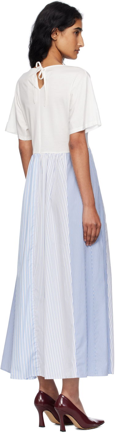 Pокля Max Mara Weekend Max Mara Bronzo Striped Midi Dress Синьо | 2515621082600, 2