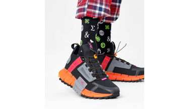 Чорапи Happy Socks Ctrl Alt Del 3/4 Crew Черно | ATCAD14-9300, 3
