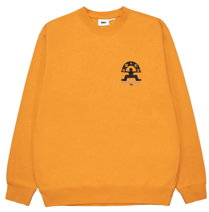 Пуловер OBEY Obey Haus Musik Crew Sweatshirt Оранжево
 | 112480135-sdl, 0