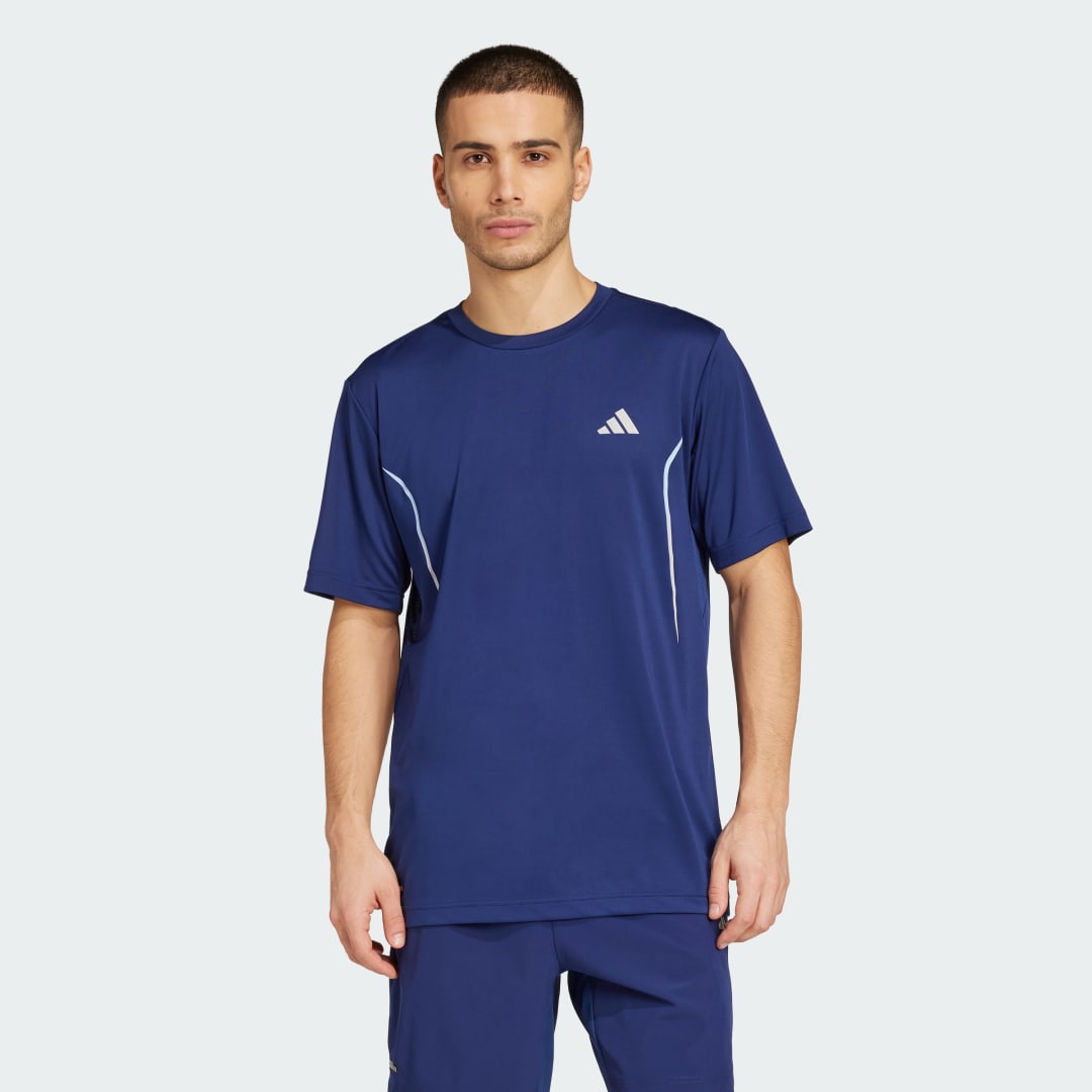 Тениска adidas Performance Tech Apparel T-Shirt Синьо | JZ8491, 0