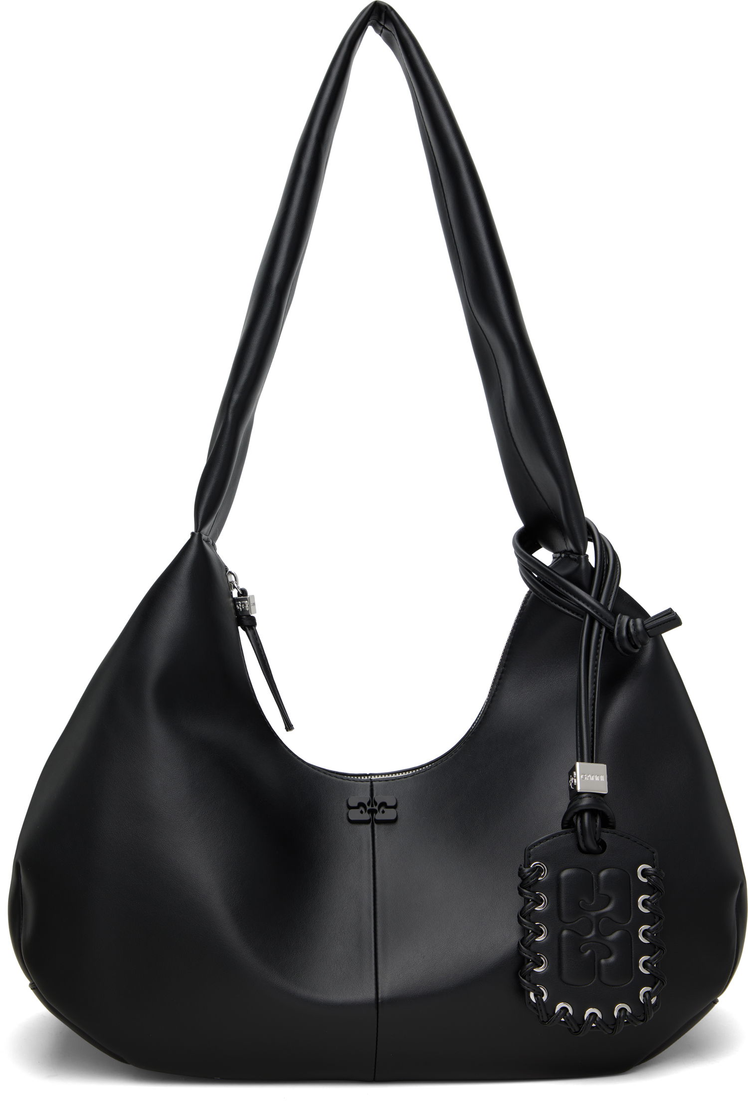 Чанта през рамо GANNI GANNI Medium Shoulder Bag Черно | A6837, 0