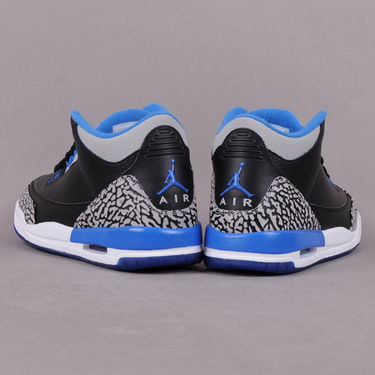 Кецове и обувки Jordan Air Jordan 3 Retro ''Sport Blue'' BG Черно | 398614-007, 3
