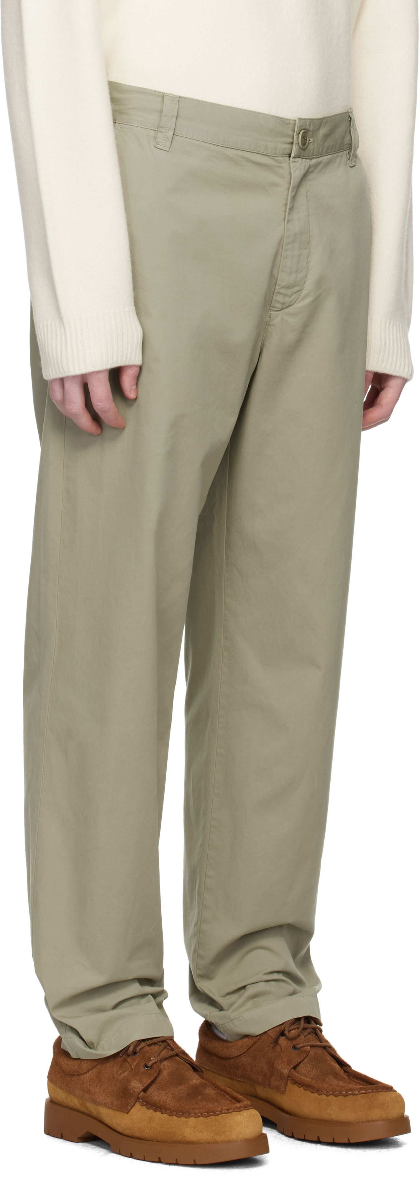 Панталони A.P.C. A.P.C. Lawrence Trousers Зелено | COHKU-H08509, 1