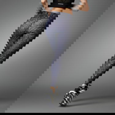 Клинове adidas Originals Daily Run Icons Print 7/8 Leggings Тъмно синьо | HY2903, 2
