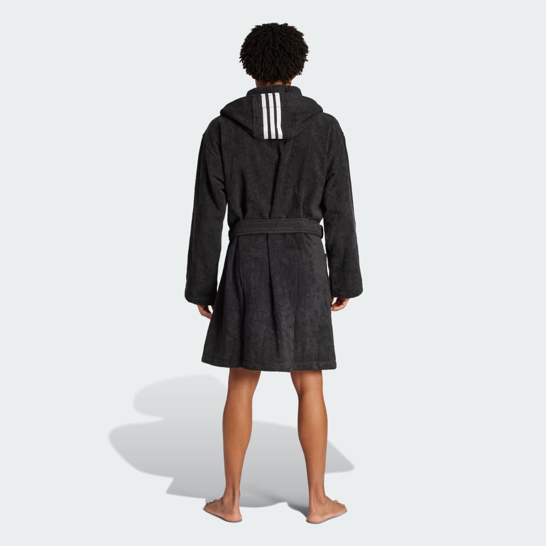 Пижама adidas Performance Cotton Hooded Bathrobe Черно | JH3399, 1