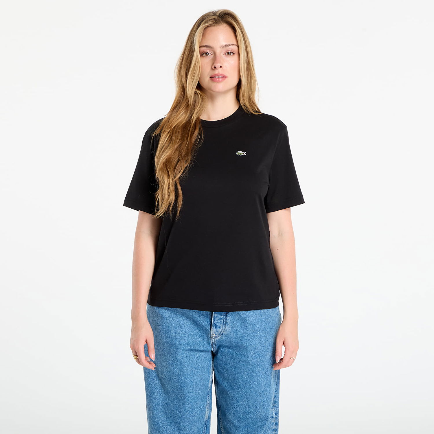Тениска Lacoste Soft Cotton T-shirt Черно | TF7215 031, 0
