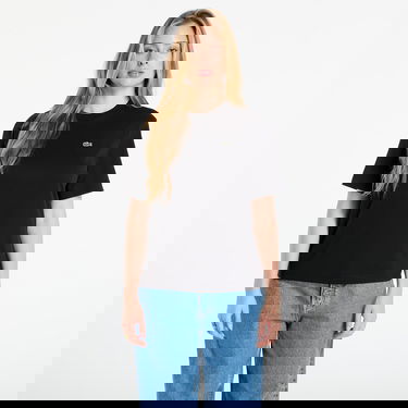 Тениска Lacoste Soft Cotton T-shirt Черно | TF7215 031, 0