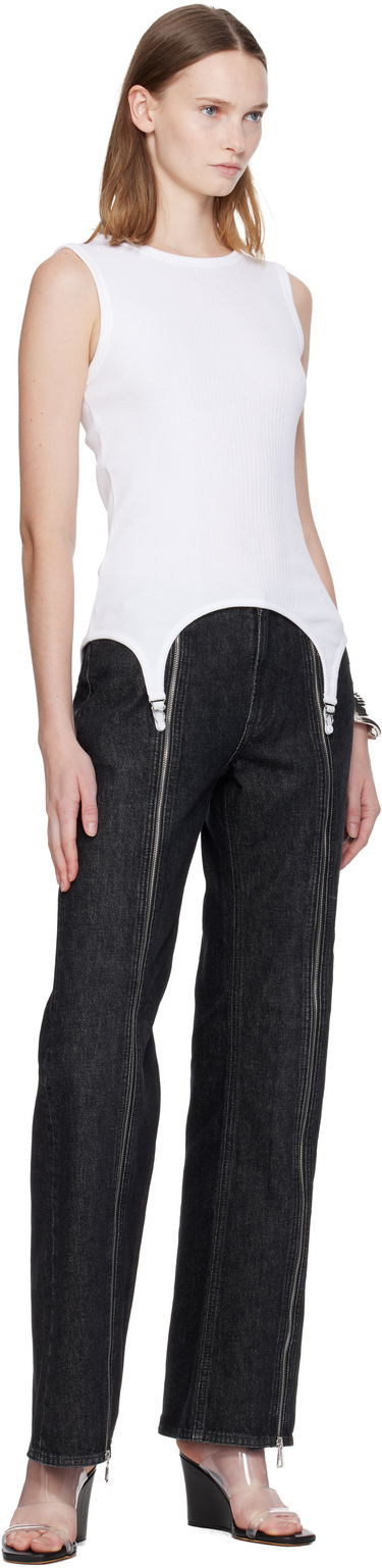 Потник Jean Paul Gaultier 'The Garter' Tank Top Бяло | 25/04-W-TO387-J014-01, 3