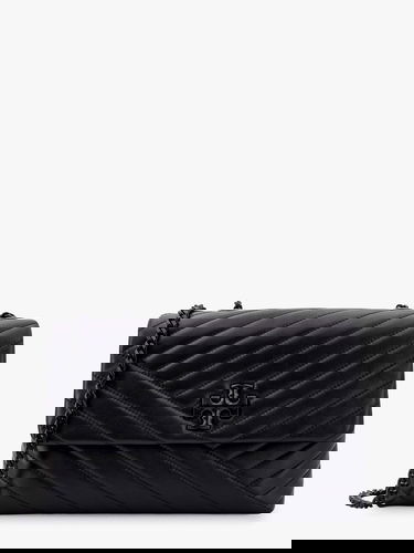 Дамска чанта Tory Burch Kira Chevron Quilted Leather Shoulder Bag Черно | 90857003, 0