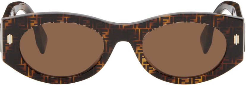 Слънчеви очила FENDI Roma Sunglasses Кафяво | FE40125IW5255E 192337191367