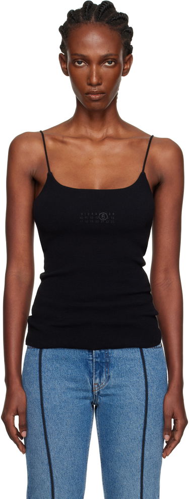 Потник Maison Margiela MM6 Maison Margiela Lycra Jersey Tank Top Черно | S52NL0073 M20122, 0
