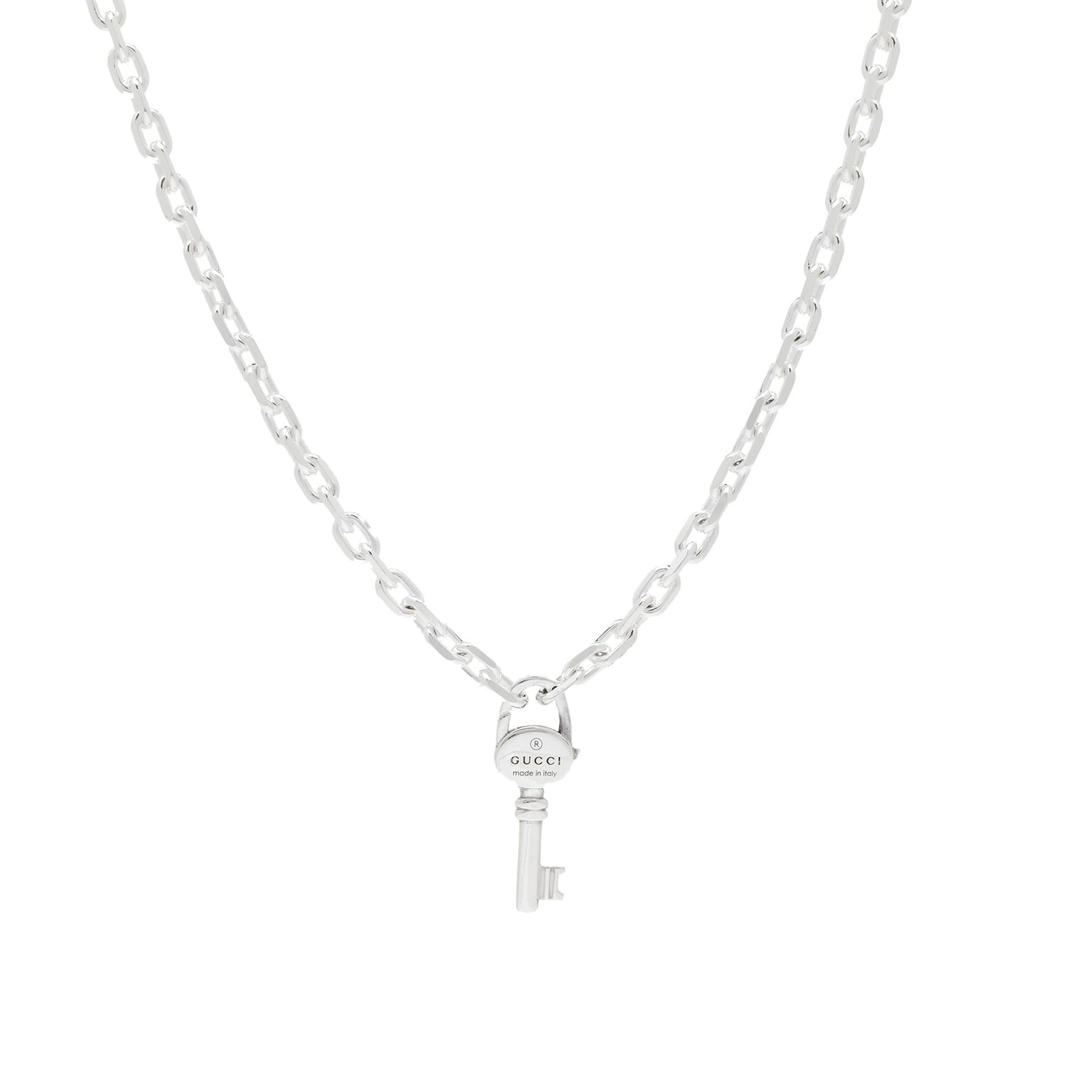 Колие Gucci Trademark Key Necklace Металик | YBB79634300100U, 0