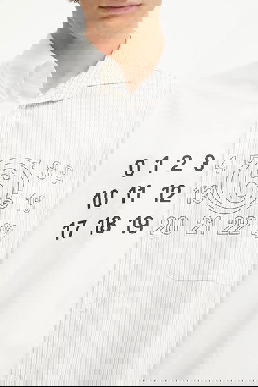 Риза Maison Margiela MM6 Maison Margiela Relaxed Fit Button-Down Shirt Бяло | SH0DT0025.MTN085.961, 4