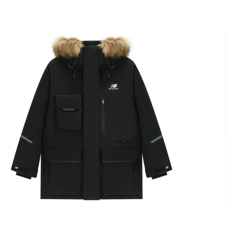 Парка New Balance Down Jacket with Logo Черно | 5PC44603-BK