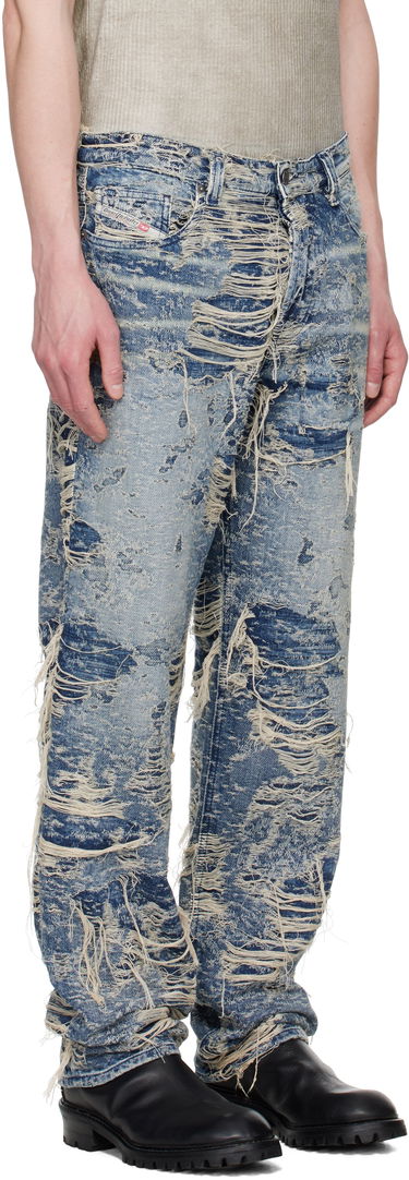 Дънки Diesel Diesel 1988 D-Ark Regular Fit Distressed Jeans Синьо | A19193 09M04, 4