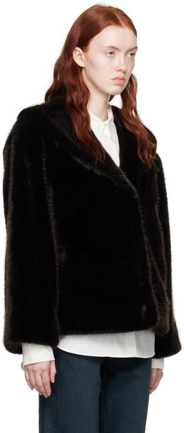 Яке Anine Bing Hilary Faux-Fur Jacket Черно | A-01-7167-077, 1