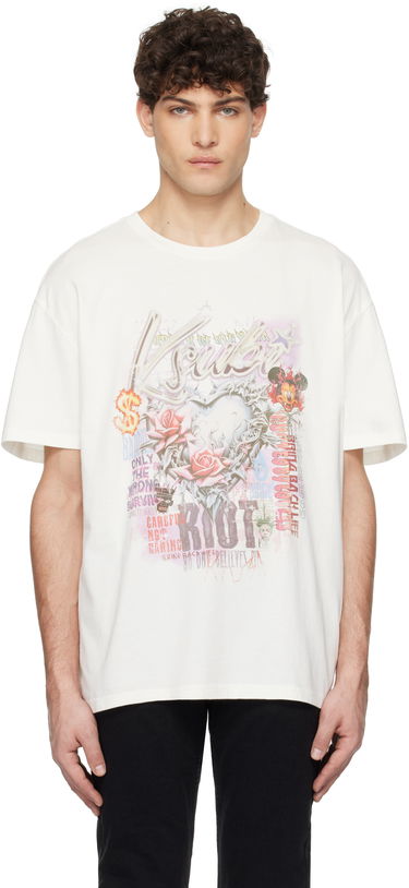 Тениска Ksubi Ksubi Sketch Biggie Graphic T-Shirt Бяло | MPS25TE002, 0