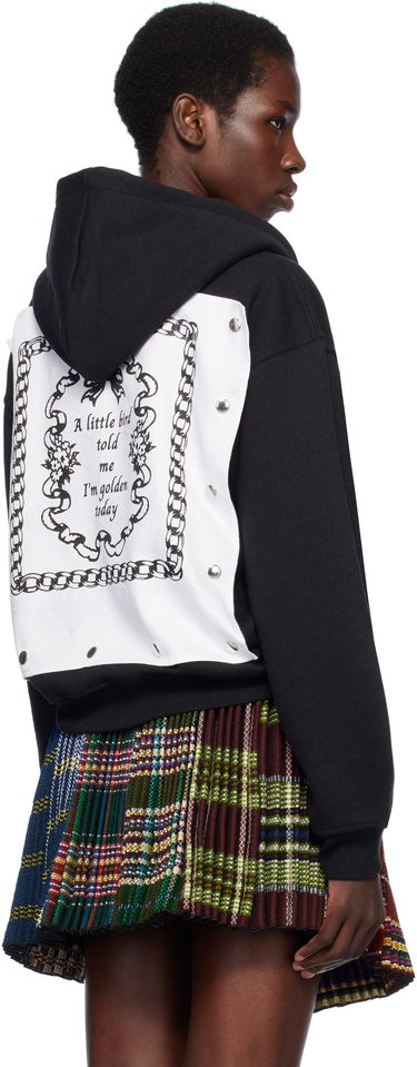 Суитчър Chopova Lowena Chopova Lowena Emotional Napkin Panelled Zip-Up Hoodie Черно | 5232, 2