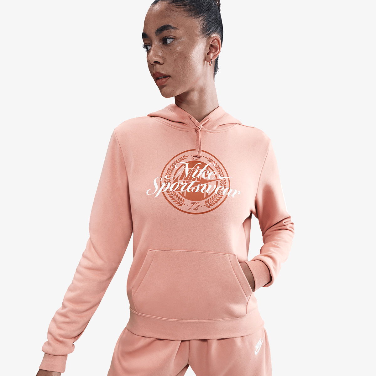 Суитчър Nike Sportswear Club Fleece Pullover Hoodie Розово | IH8496-688, 1