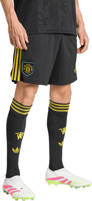 Къси панталони adidas Originals Manchester United 3rd Shorts 2025/26 Черно | ji7420, 4