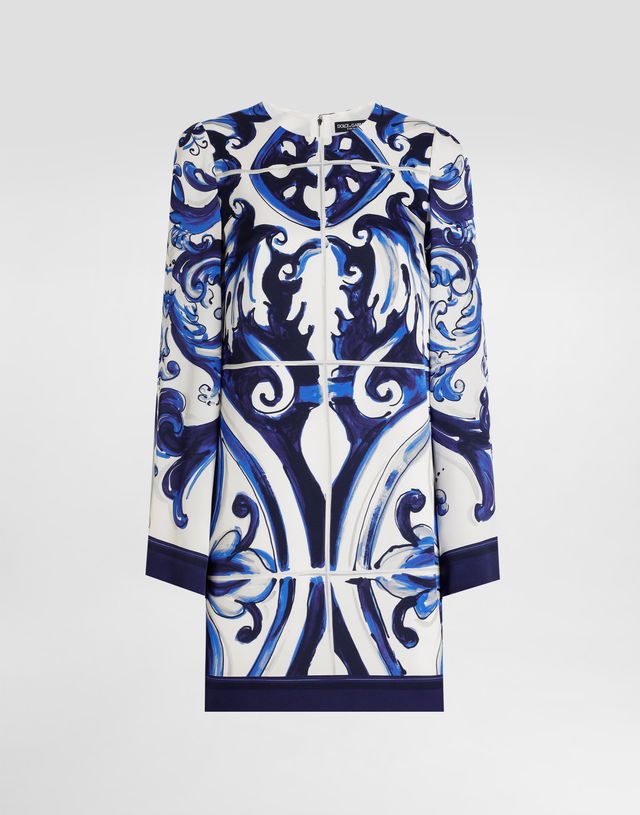 Dolce & Gabbana Majolica Charmeuse Dress