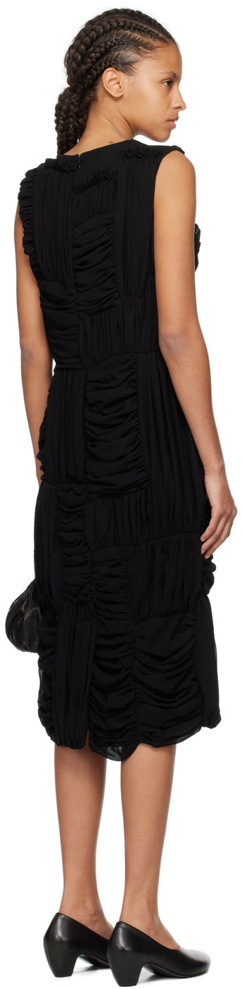 Pокля Comme des Garçons Comme des Garçons Ruched Midi Dress Черно | RM-O012-051, 2