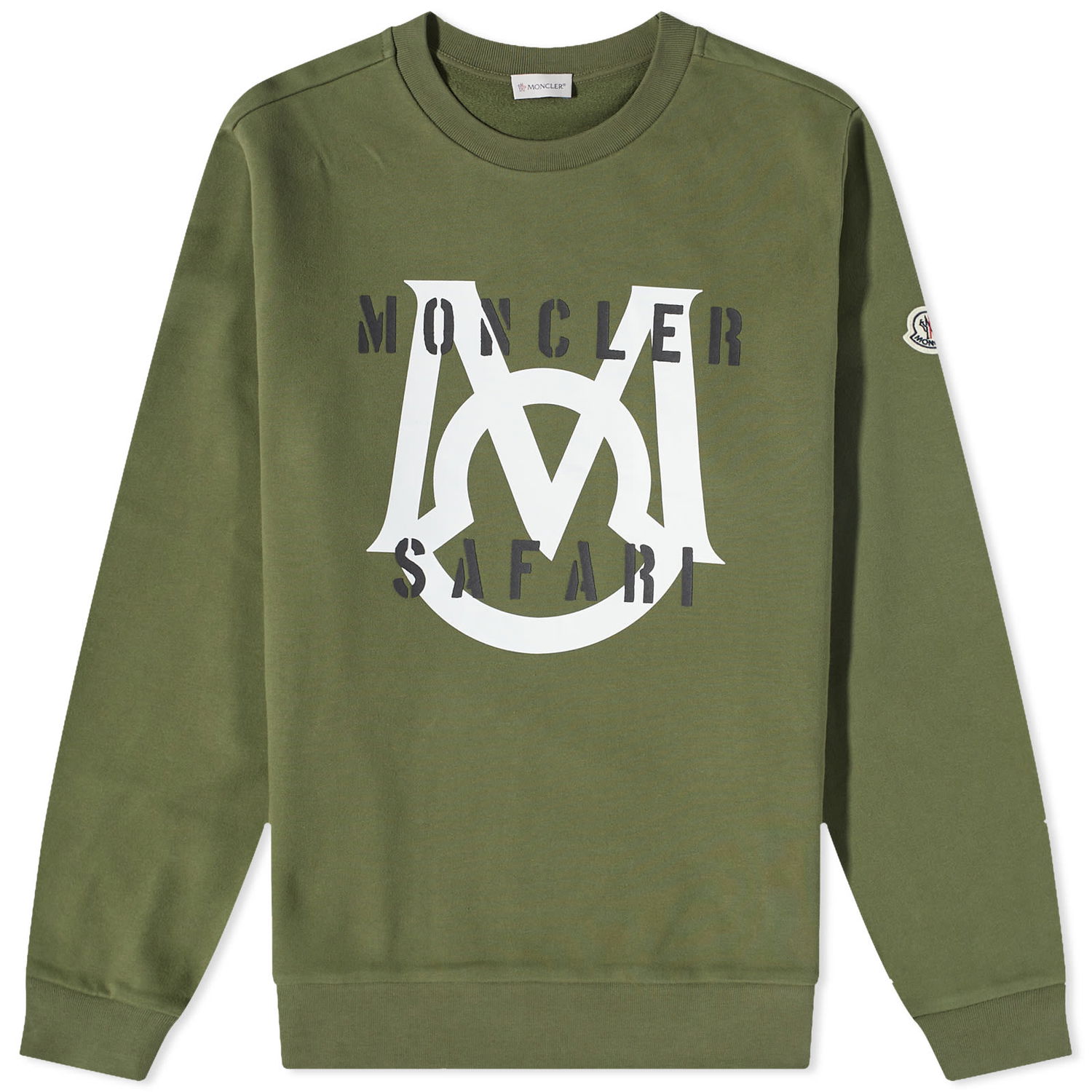 Суитчър Moncler Large M Crew Sweatshirt Зелено | 8G000-35-899WC-875, 0