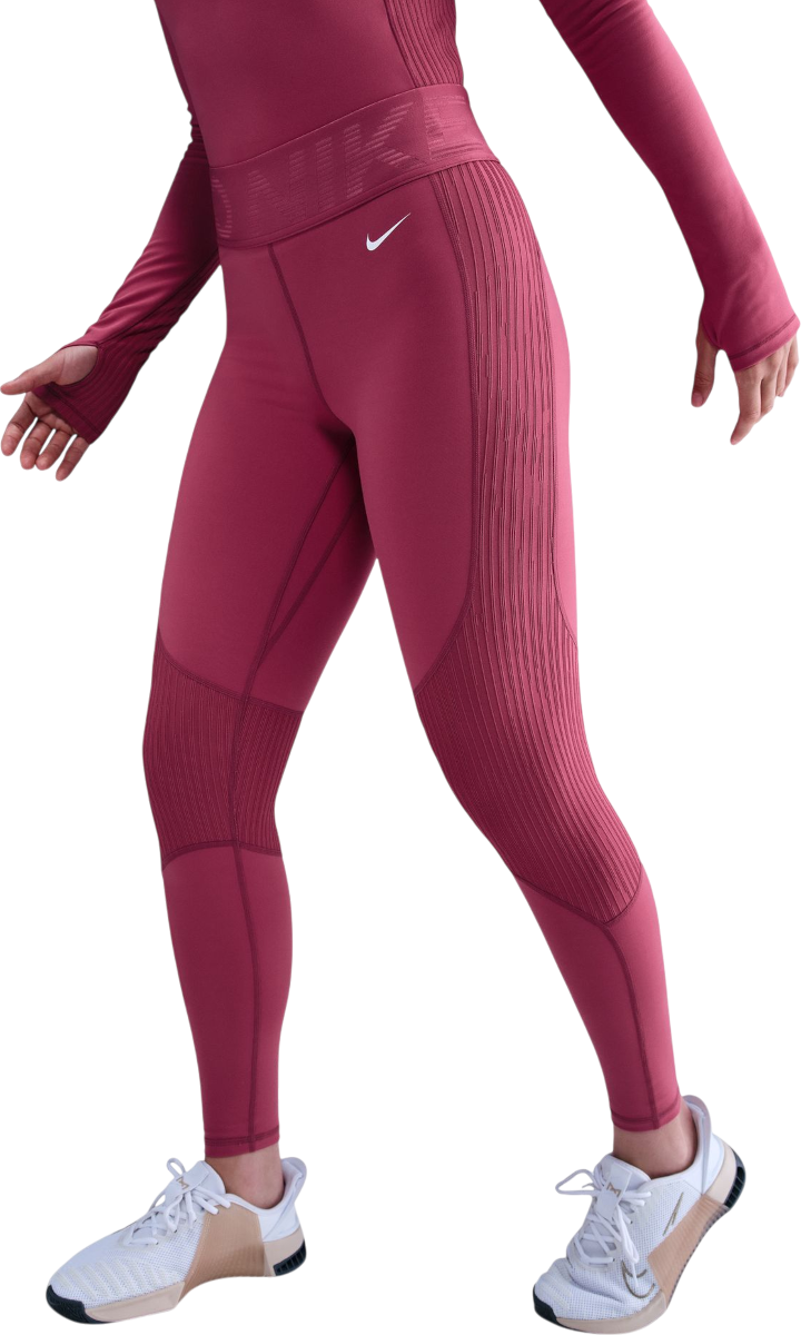 Клинове Nike Pro High-Waisted Leggings Бургунди | hv2508-634, 0