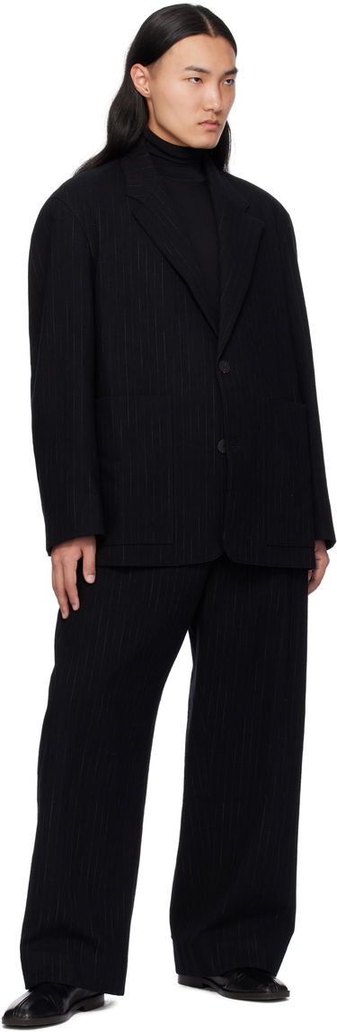 Яке Studio Nicholson Studio Nicholson Conde Pinstripe Blazer Черно | CONDE SNM - 1251, 3