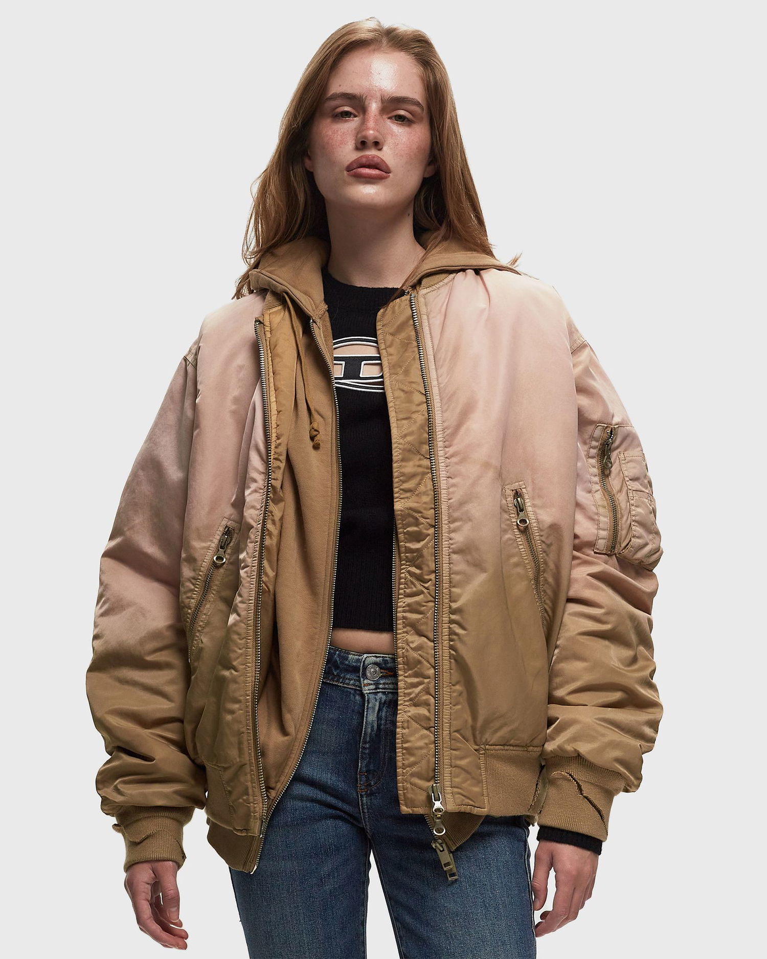 Яке бомбър Diesel G-KAMILA JACKET Бежово | A10662-0DNAR-7BD, 1