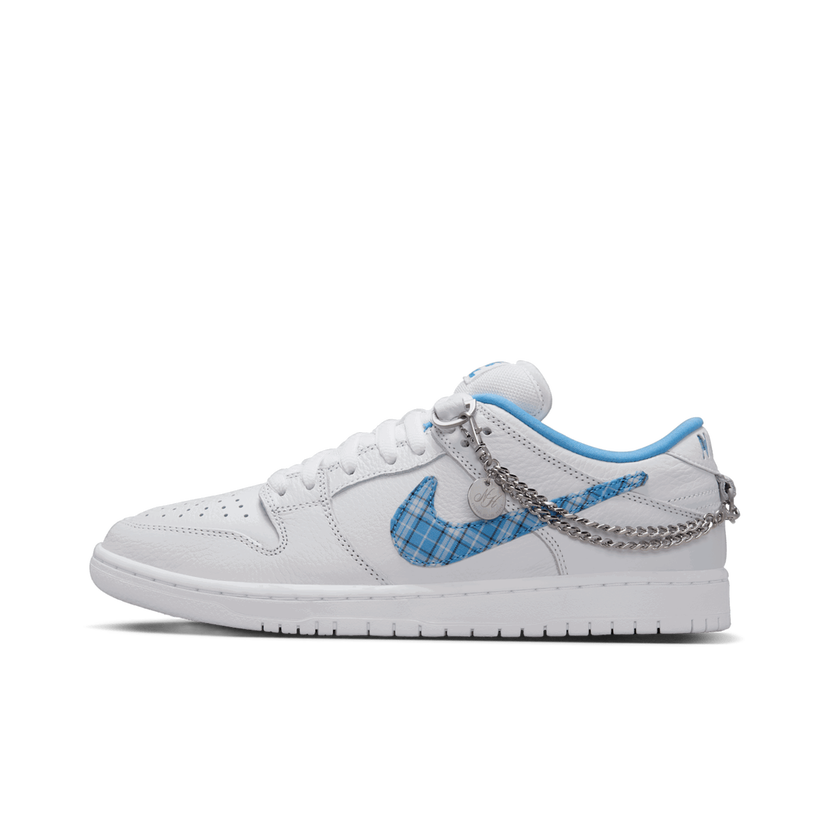 Кецове и обувки Nike SB Nicole Hause x Dunk Low Pro "White & University Blue" Бяло | FZ8802-100