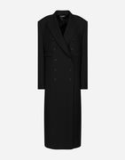 Long Double-breasted Tuxedo Coat