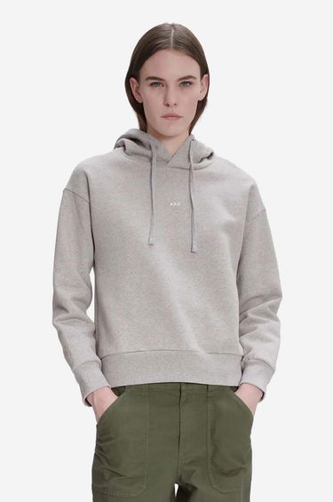 Суитчър A.P.C. Hoodie Christina Cropped Сиво | COFDZ.F27624, 0