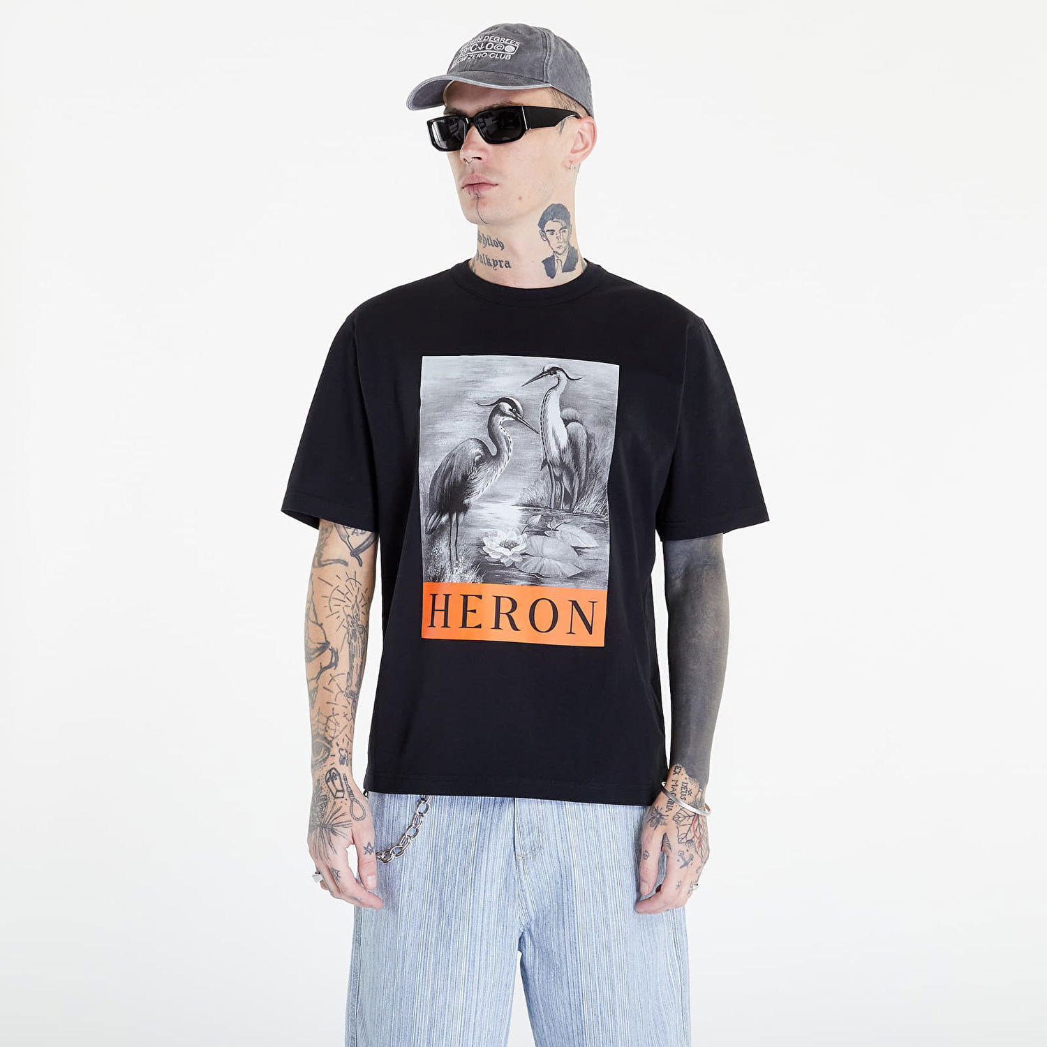 Тениска HERON PRESTON NF Heron BW Черно | HMAA032C99JER0031010, 0