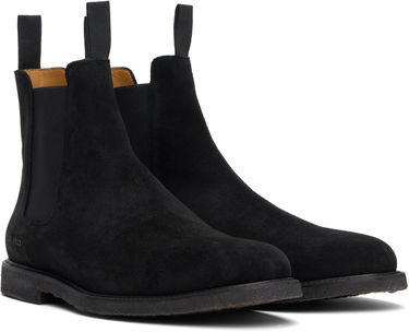 Облекло Common Projects Common Projects Waxed Suede Chelsea Boots Черно | ARTICLE 2495, 3