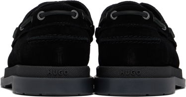 Аксесоари BOSS Hugo Suede Fringe Trim Loafers Черно | 50536224, 1