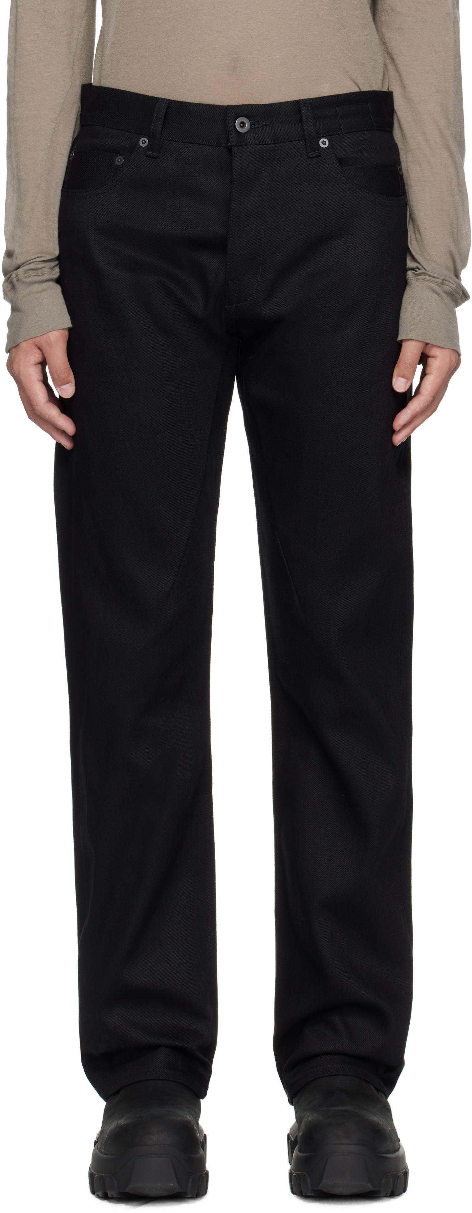 Дънки Rick Owens Rick Owens DRKSHDW Hollywood Kurdt Jeans Черно | DL01E6399 BLKJP, 0