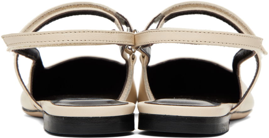 Облекло BY FAR BY FAR Jess Slingback Ballerina Flats Бежово | 23CAJESFCENAP, 1