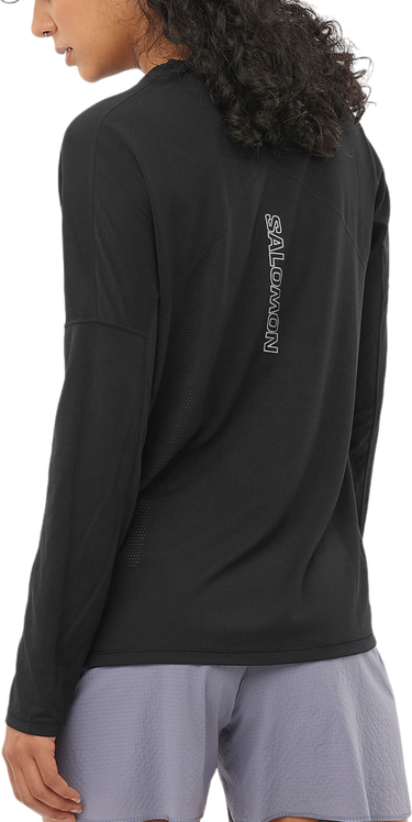 Тениска Salomon Salomon Sense Aero Long Sleeve Graphic Tee Черно | lc2695-0, 1